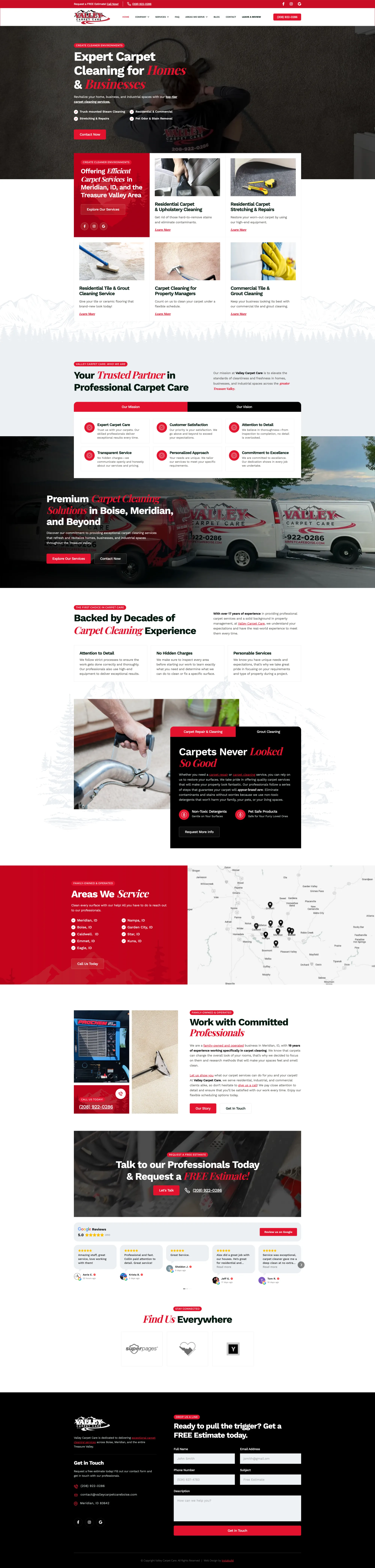 Valley Carpet Care website